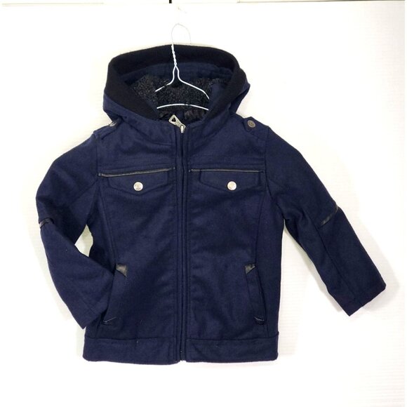 NWT Urban Republic Baby's Navy BlueWool Winter Jacket Size 12 M 1066 - Picture 7 of 13